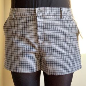 Gap navy & grey check print shorts w/ Pockets
